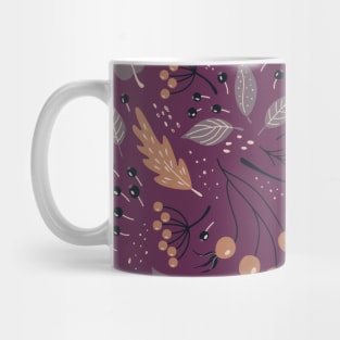 Seamless pattern with autumn plants Mug